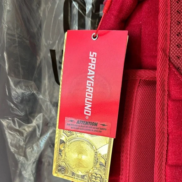 Sprayground Vibrant Red Backpack - Picture 7 of 16